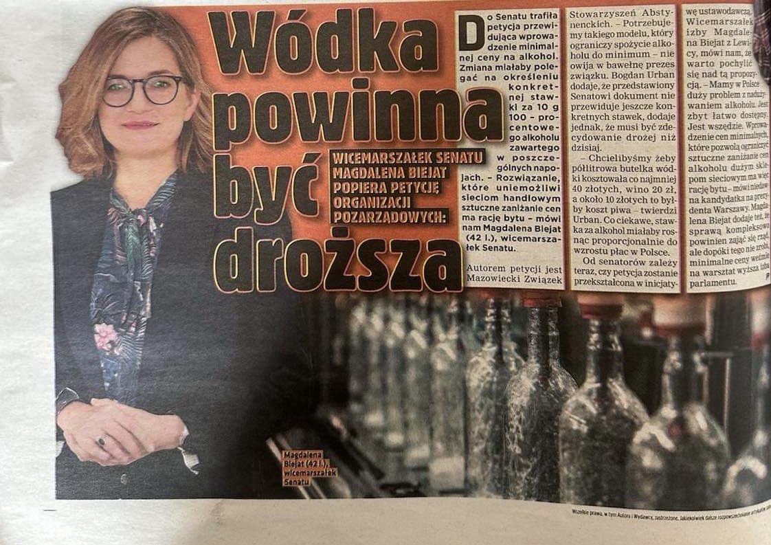 Do Senatu trafiła petycja, której autorzy chcą wprowadzenia minimalnych cen alkoholu. Pół litra wódki - 40 zł, wino - 20 zł, a piwo ok. 10 zł. Takie rozwiązanie jak zawsze uderzy w tych zwykłych ludzi, którzy nie mają problemów z alkoholem, tylko po prostu co jakiś czas chcą…