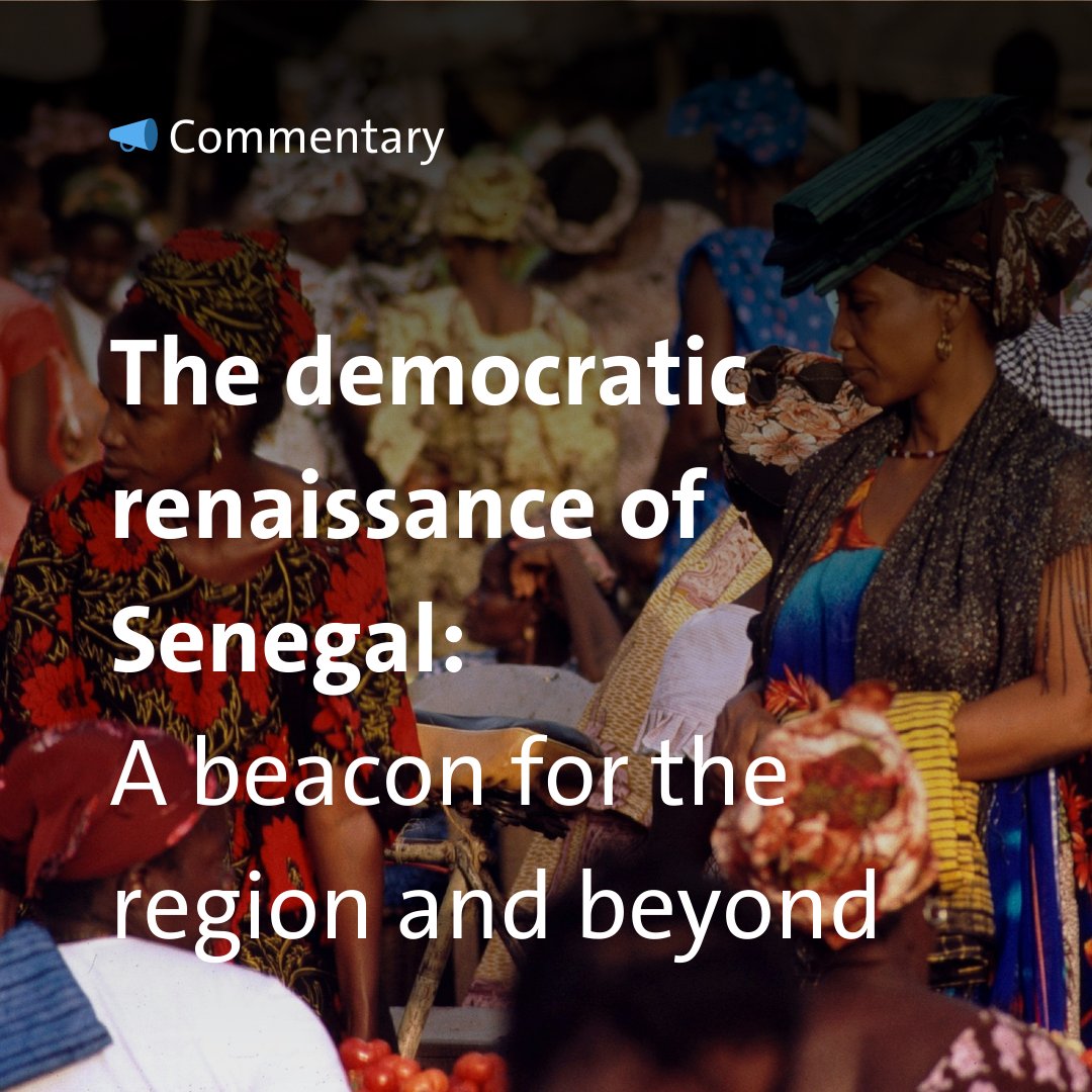 📣 New Commentary 📣

In a global context of democratic backsliding, #Senegal is the beacon of hope from which the region and the whole continent can learn.

✏️ Sara Gianesello with Latyr Tine from the @GoreeInstitute 

Read the full commentary 👉 bit.ly/43YIWzX