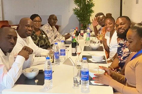 📷 Lovely to see #Kingstonalumni at last Saturday’s Nigeria Reunion at Four Degrees: Maison Fahrenheit in Lagos hosted by @KingstonUni regional manager and alumna Nadia Palmer 💙💙 #MadeInKingston