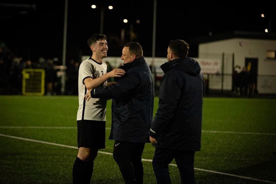 StBernards_PSgg's tweet photo. Good Luck to Mr O’Hare and the St Mary’s Senior football team in the NI Junior Shield FINAL tonight from the staff and pupils at St. Bernard's. For one night only our maroon turns blue for Mr O’Hare.  KO is at 19:45 at Danny Blanchflower Stadium @StMarysFcsaints https://t.co/e4CSTuaOAH