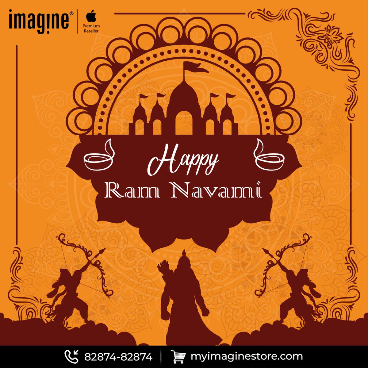 May Lord Rama's blessings fill your life with joy and prosperity. Happy Ram Navami from Imagine! #Apple #Tresor #Imagine #Festival #RamNavami #Wishes