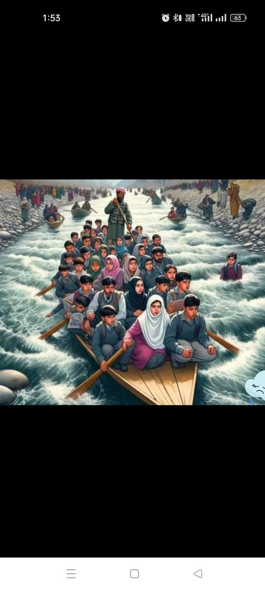 WajidRather5's tweet photo. In the Era of Artificial Intelligence (AI )  we had to swim to school.
We left our bags behind to remind you......
"The boat couldn't bear our weight
May be the bridge could have"
RIP.......😭😭😭😭😭😭😭😭😭😭😭😭 https://t.co/9BbCD4vbZQ