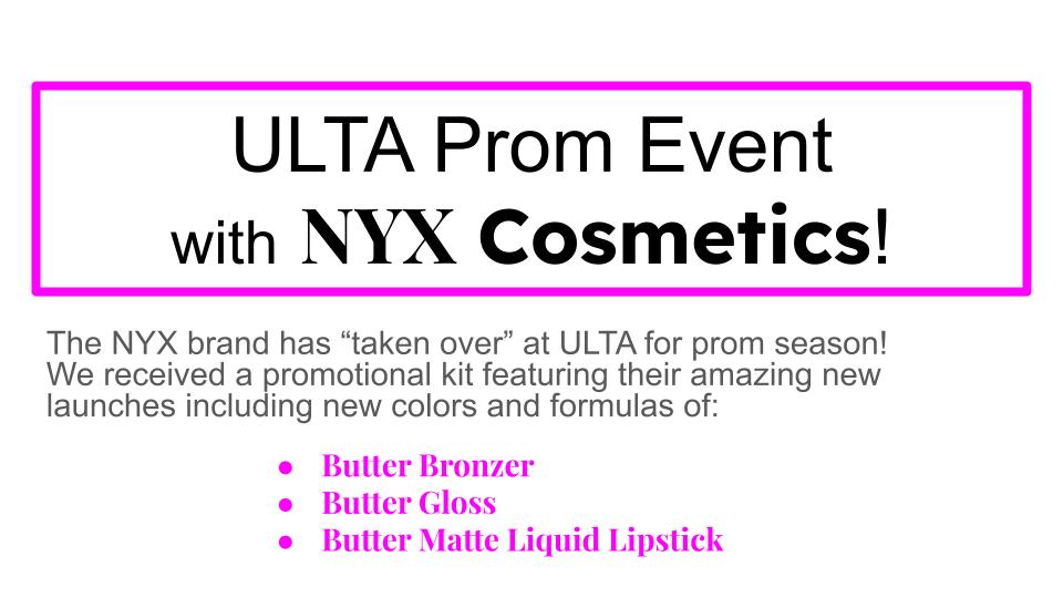 See me @ultabeauty in Carlsbad for a total 'selfie-perfect' #prom2024 look sponsored by NYX cosmetics! You'll love their updated formulas of your @NYXCosmetics faves!

#vistaca #hairsalon #hairstylist #makeupartist #carlsbadca #sanmarcosca #beauty