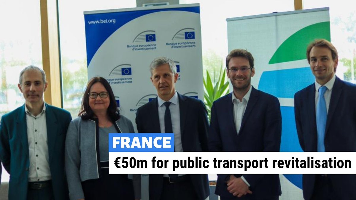 🚍114 new electric buses, 14 hydrogen buses, modernisation of 29 buses and 20 coaches for school services are coming to @MetropoleRouenN🇫🇷. A new €50m loan will help revitalise the Métropole’s public transport network supporting low-carbon mobility. 👉bit.ly/3w34Gy3