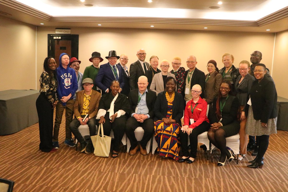 @UnAlbinism had a consultation meeting with different groups of persons with albinism in Africa held at Avani Hotel, Lesotho. We discussed the work of the @UN mandate and country specific issues and also informed her of thematic areas that need covering in her next reprinting.