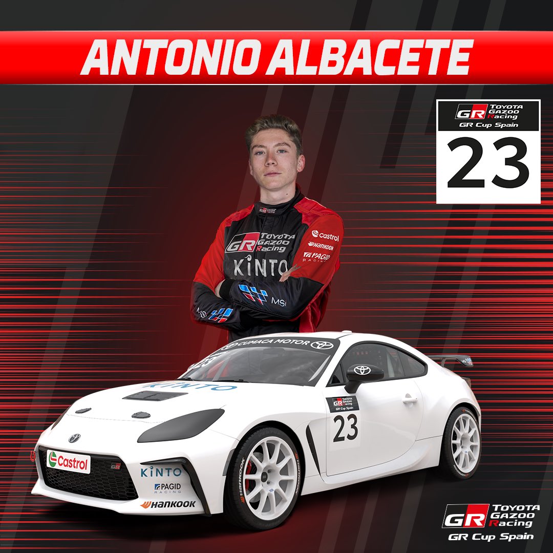 🚨 Tony Albacete, piloto confirmado para la GR Cup Spain 2024🚨 👋🏻¡Bienvenido, Tony!
