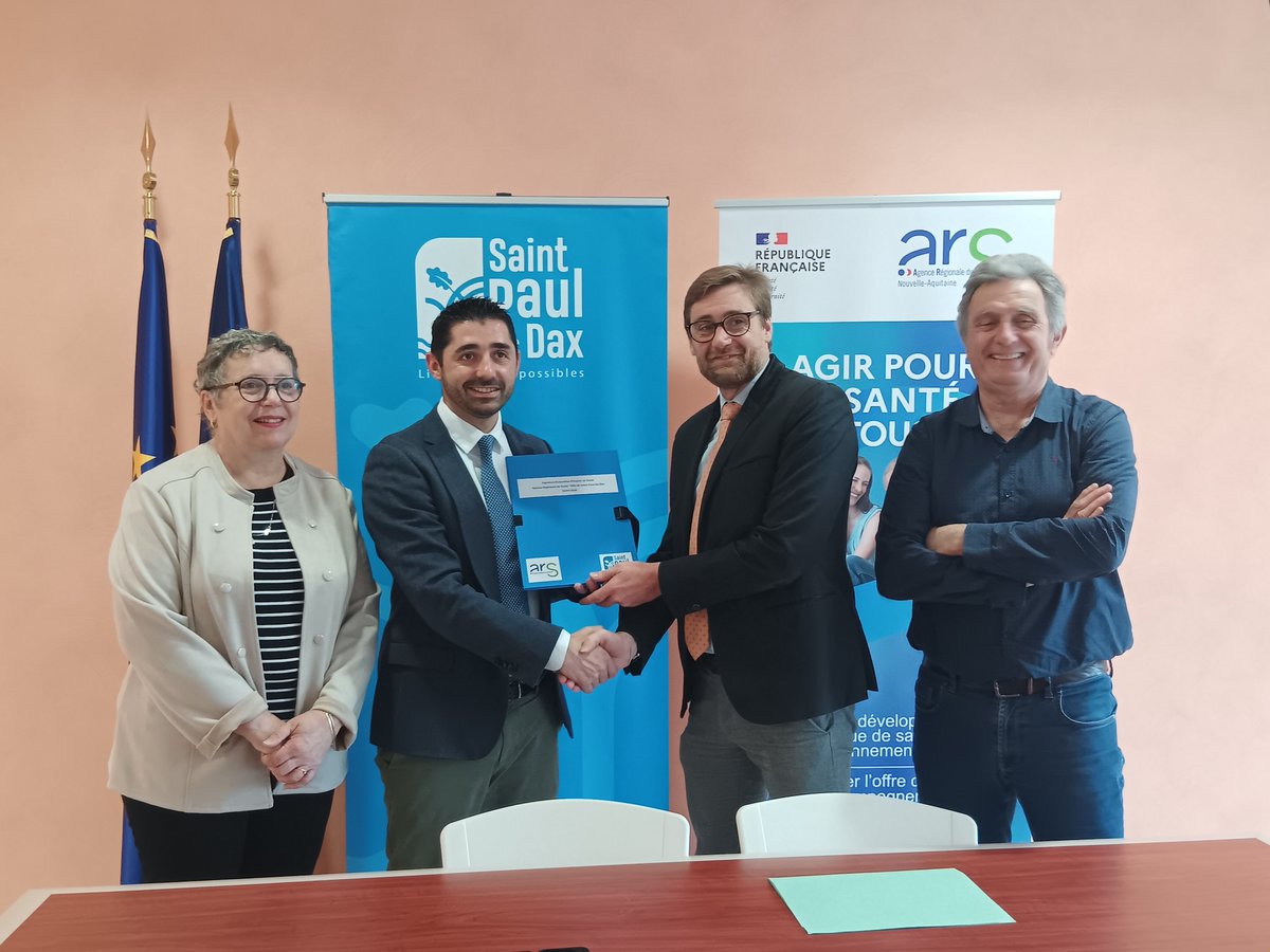 #SantéEnvironnement 🌎| 🏁@ARS_NA_DD40 au lancement de la démarche d’évaluation d’impact en santé (EIS) à #SaintPaullèsDax dans le cadre d’un projet de réaménagement #urbain 👉 Objectifs : recenser les impacts positifs et négatifs sur la santé des habitants en amont du #projet.