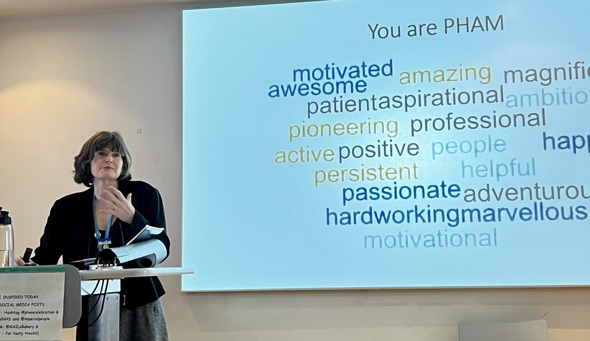Start of our fantastic PHAM Celebration Event - opening words from @CEKAllanby recognising the good work of therapists across PHAM! #phamcelebration @imperialpeople