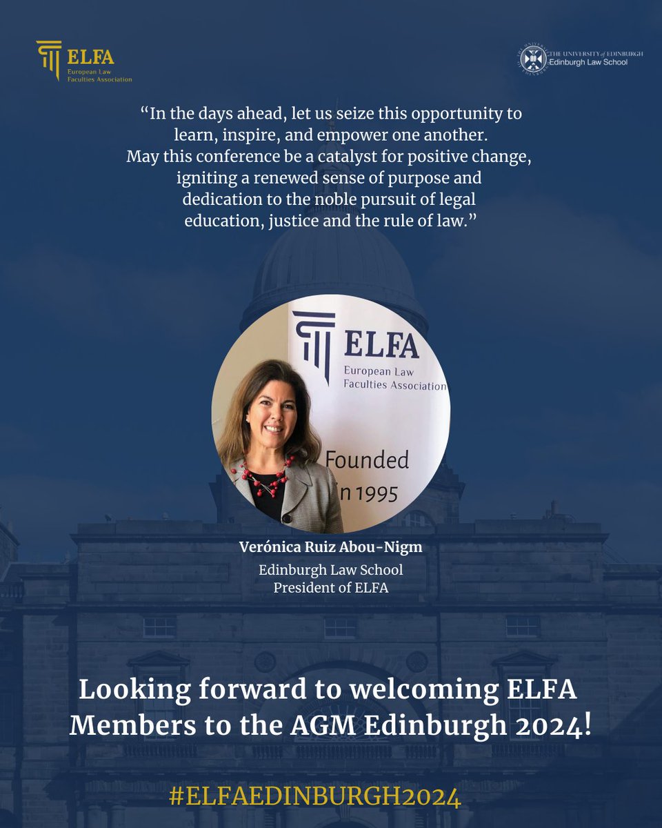 All is ready for the 2024 ELFA Annual General Meeting and Conference! #ELFAEdinburgh2024