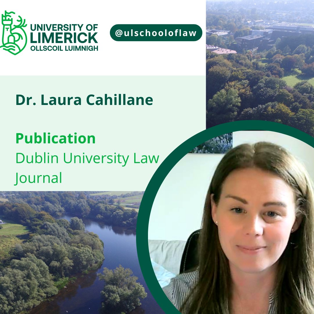 PUBLICATION ALERT Dr Cahillane published an article in the Dublin University Law Journal – a leading peer-reviewed legal journal. Her article is entitled ‘The Application of Merit and Diversity Criteria after Re Article 26 and the Judicial Appointments Commission Bill 2023’