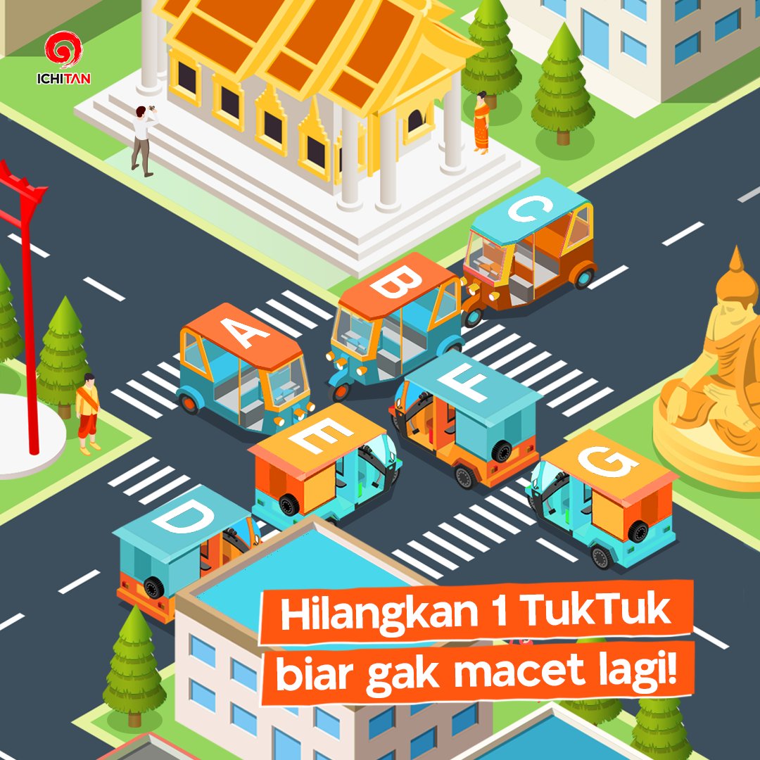 Wah STUCK gini!!!

Jadi pada gabisa jalan deh nih TukTuk-nya 😫, kira-kira harus hilangin TukTuk yang mana ya biar jalanannya jadi lancar lagi 😅

Coba langsung komen, biar jalanannya jadi lancar 😄

#YangAsliEmangBeda
#IchitanThaiMilkTea
#IchitanIndo #Ichitan