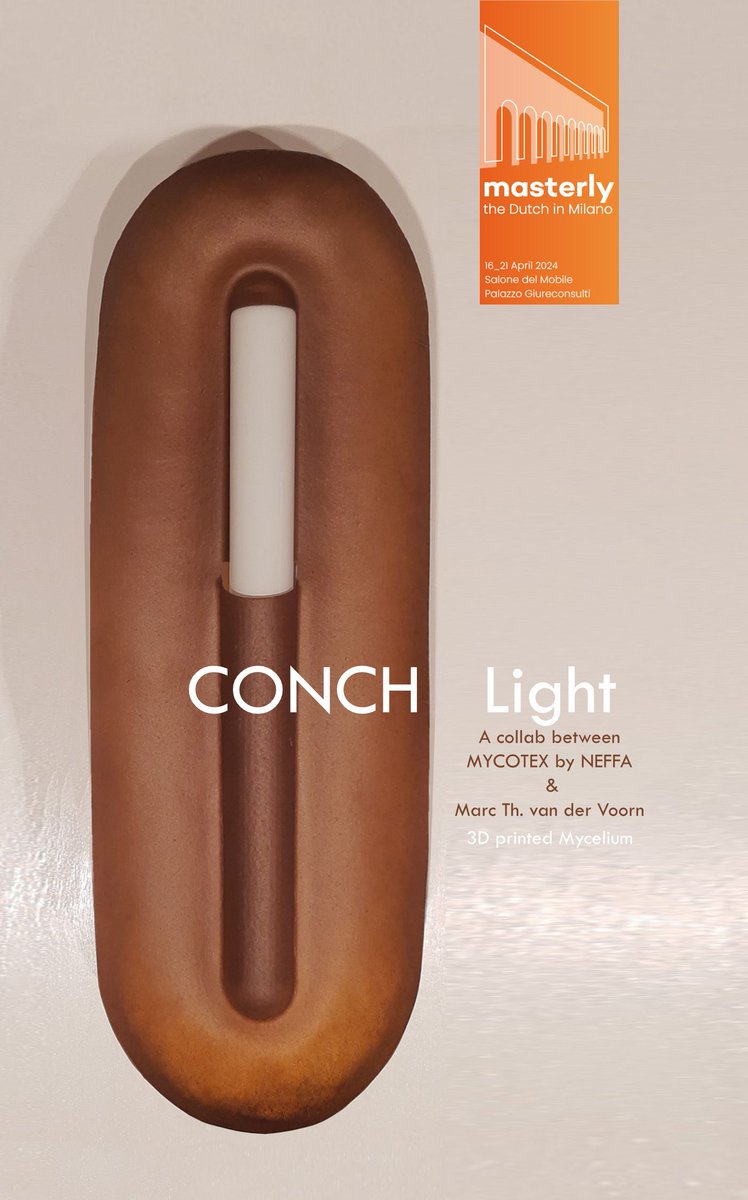 Conch light @ Masterly during Salone del Mobile!
“Collaboration is key when it comes to designing something that stands out and is worth sharing during a fair like Salone del Mobile” says Dutch designer Marc Th. van der Voorn. The Conch light is the result of fruitful teamwork.