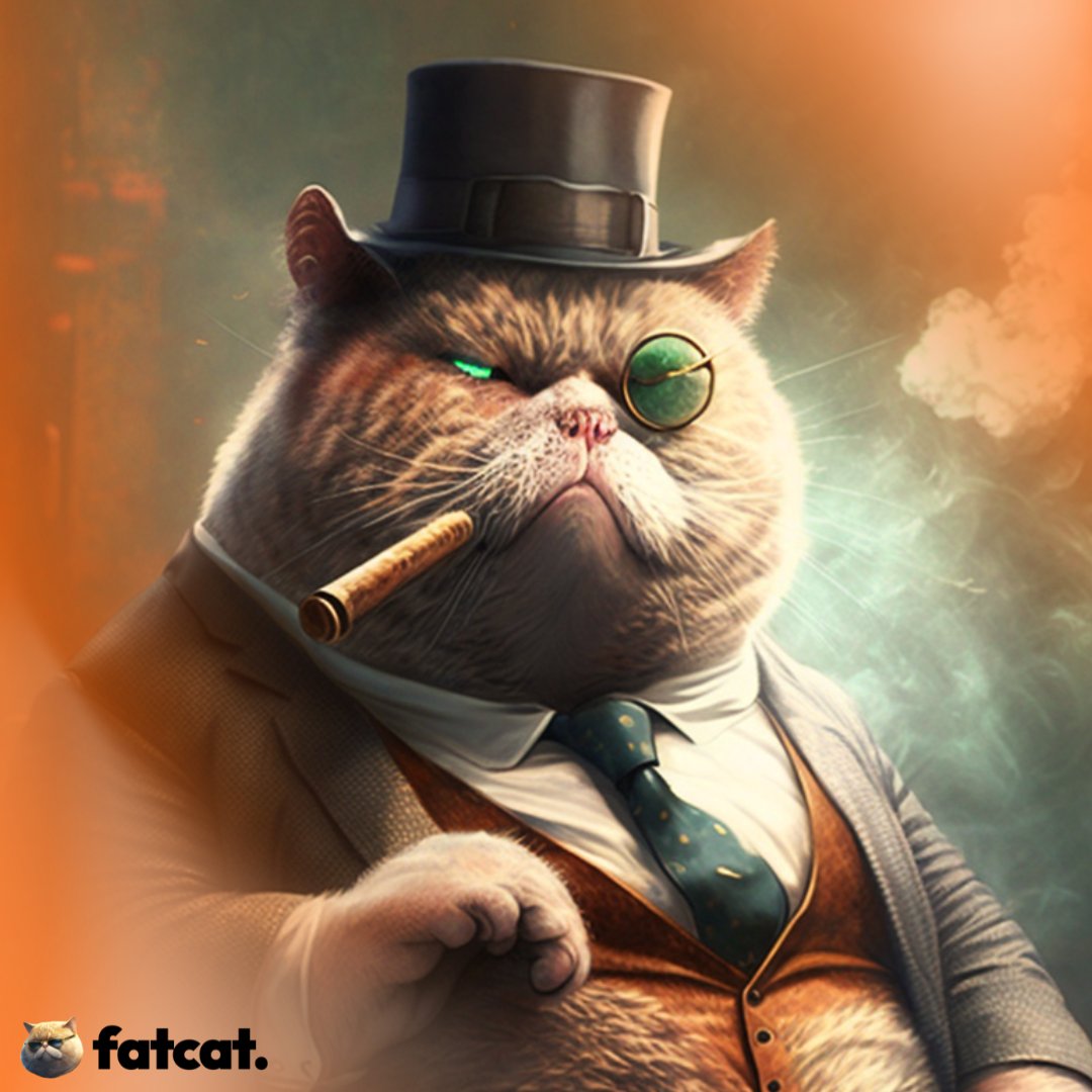 FATCAT, the future true gentleman OGs of crypto meme land 🎩🧠