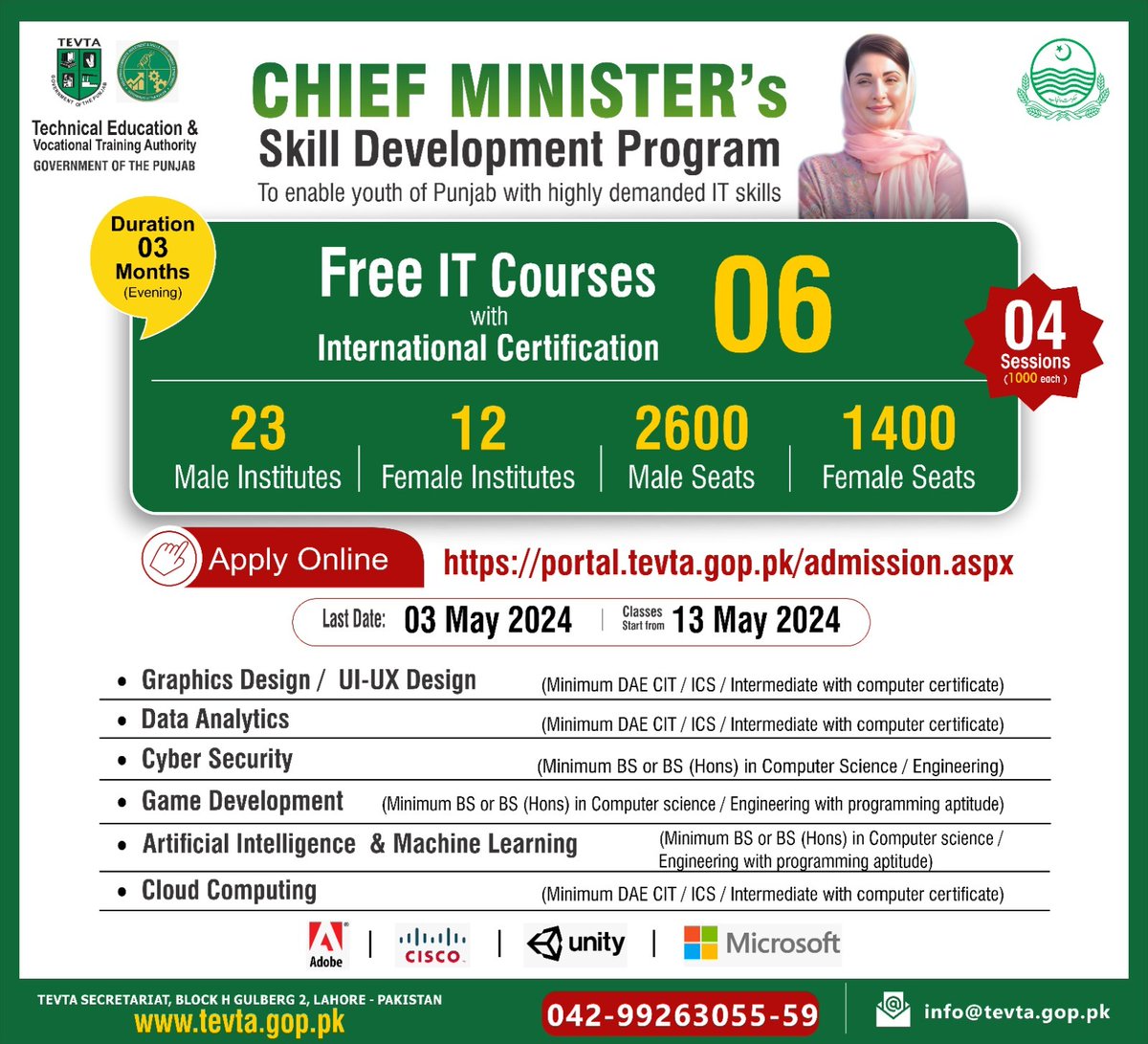 punjab_tevta's tweet photo. #Chief_Minister_Skill_Development_Program
Apply now: https://t.co/QvXpbFf9Mn https://t.co/zDYPgUvKn5