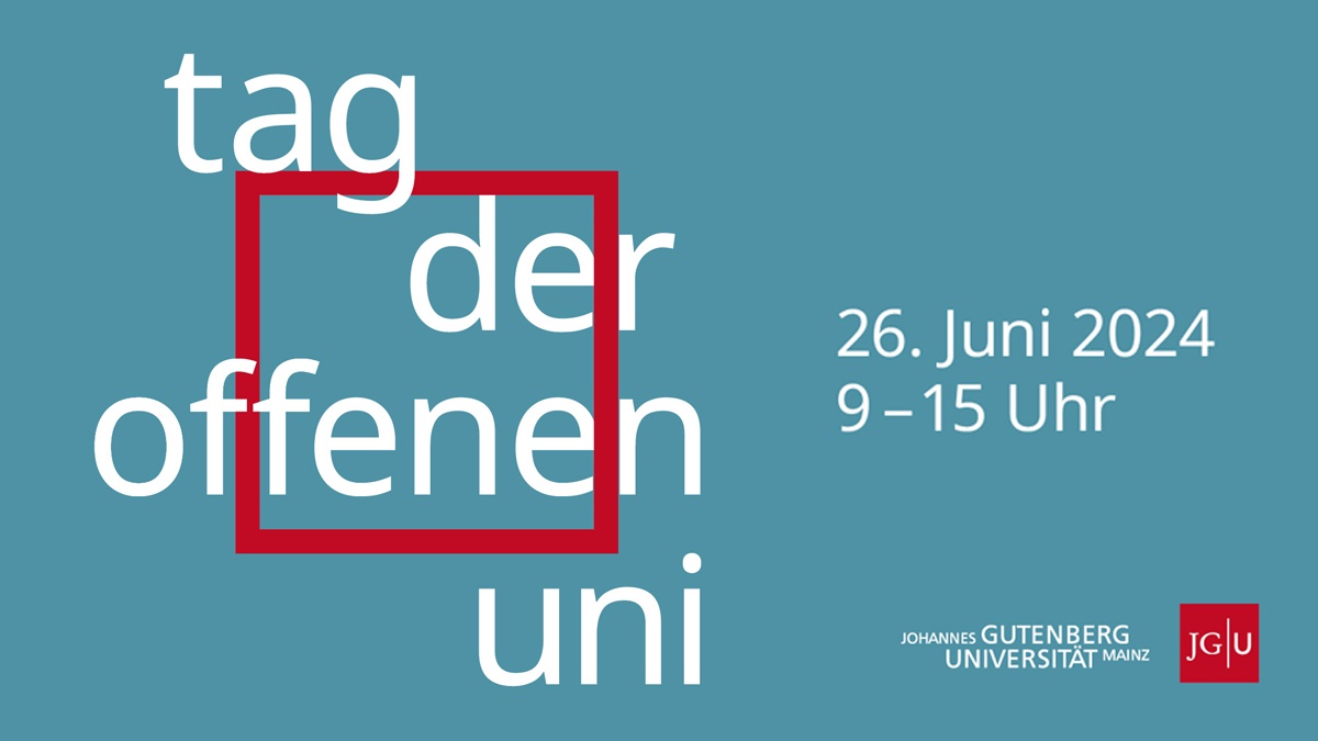 JETZT SCHON VORMERKEN: 26.6.24 - #TagDerOffenenUni für Studieninteressierte // Vielfältiges Programm auf dem gesamten #GutenbergCampus geplant