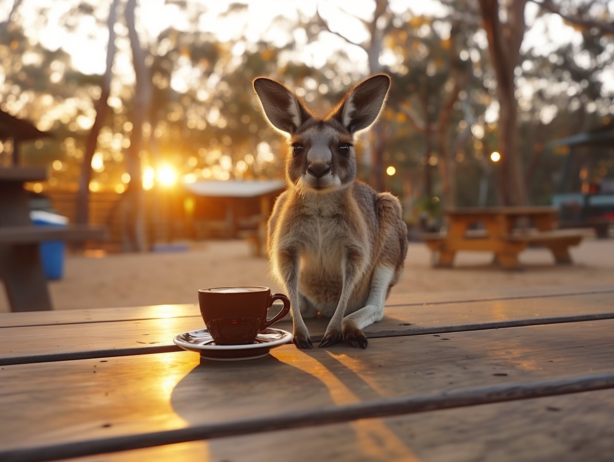 AmazingIslands's tweet photo. Do you want a coffee drinking kangaroo on an island ?
@AmazingIslands
#blender #3dtools #animals #happy 
#love #coffee https://t.co/TBkjqrFVm5