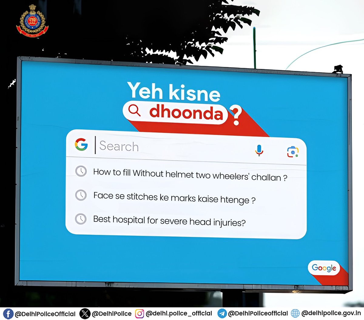 Helmet use krenge, to @GoogleIndia par ye sb search nahi Krna pdega #YehKisneDhoonda #IPL2024 #RoadSafety