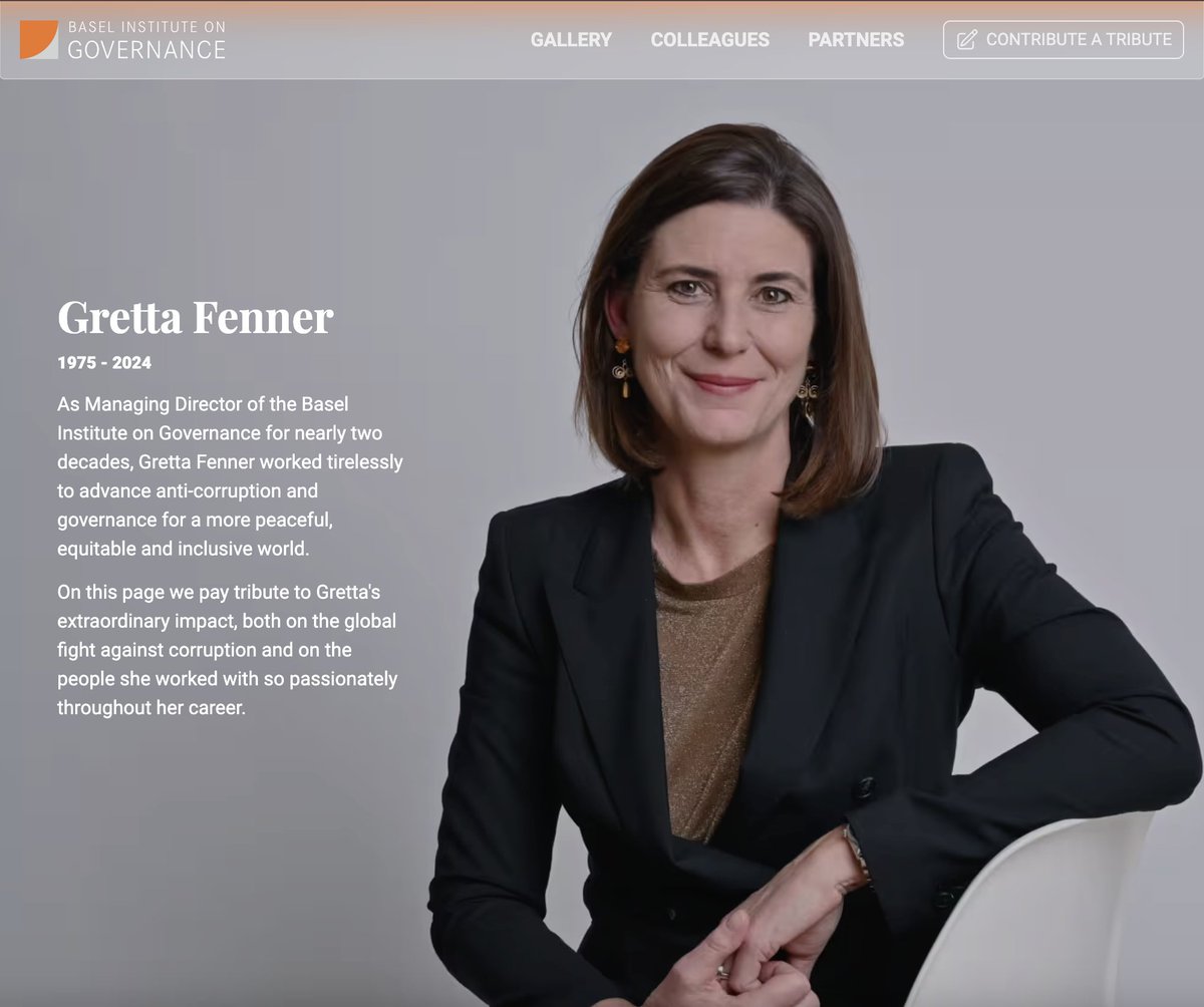 In the last days we have received many wonderful tributes to Gretta Fenner and messages of condolences for her family and colleagues. Thank you all. Some of them you can now see on a public tribute page, together with the story of Gretta's career and photos of her at work and