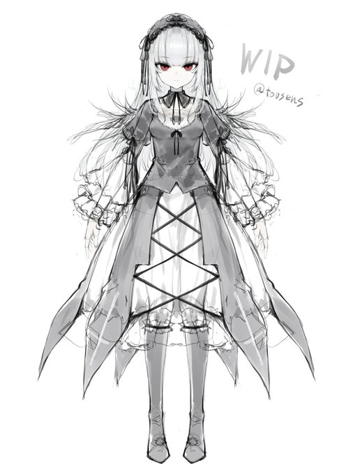 銀様モデルのラフです! 