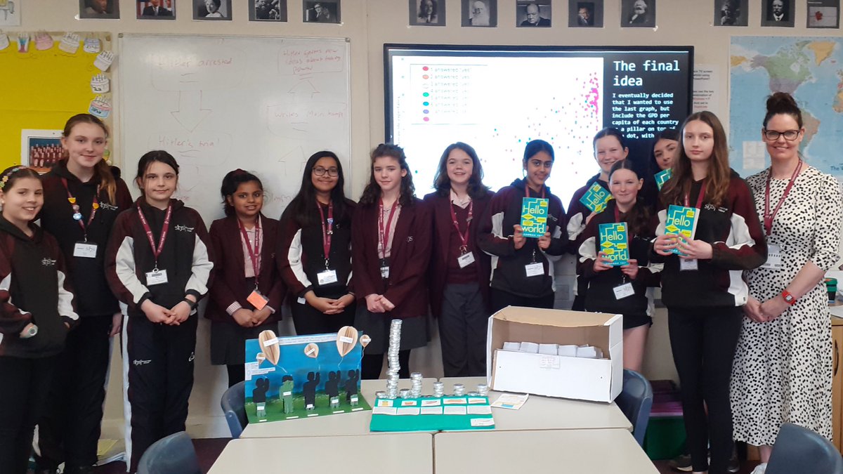 StroudHigh's tweet photo. Fabulous submissions from these Year 8 students to the DataFace competition. Thank you to Karen Morris from @SopraSteria_uk and @cheltfestivals for judging! #dataface #21stcenturygrammar #everythingispossible https://t.co/DySsIoWSBb