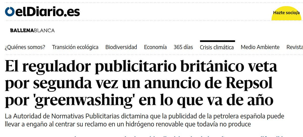 Y la otra el 18/10/2023👇

El regulador publicitario británico veta por segunda vez un anuncio de @Repsol por greenwashing en lo que va de año

Por eso #DenunciamosARepsol  #RepsolTeTomaElPelo

eldiario.es/ballenablanca/…