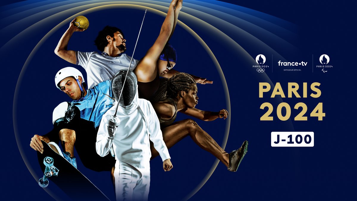 🔥 J-100 🔥

🇫🇷 Aujourd'hui, on est à 100 jours des Jeux Olympiques de @Paris2024 ! On a hâte et vous ?

➡️ Pour suivre la dernière ligne droite des préparatifs, c'est sur @FranceTV : france.tv/france-3/aux-j…

#RoadToParis2024