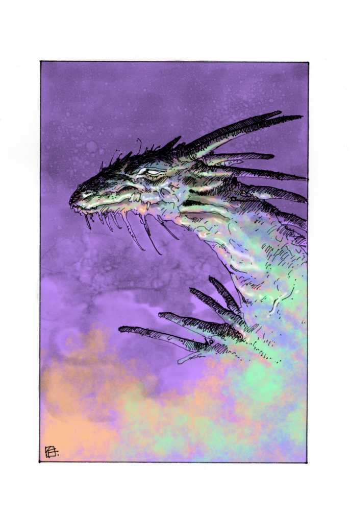 モノクロイラストカラー化プロジェクト(ソーサリアン創世記から)
The Project to Colorize Monochrome Illustrations. Dragon: from Sorcerian Genesis