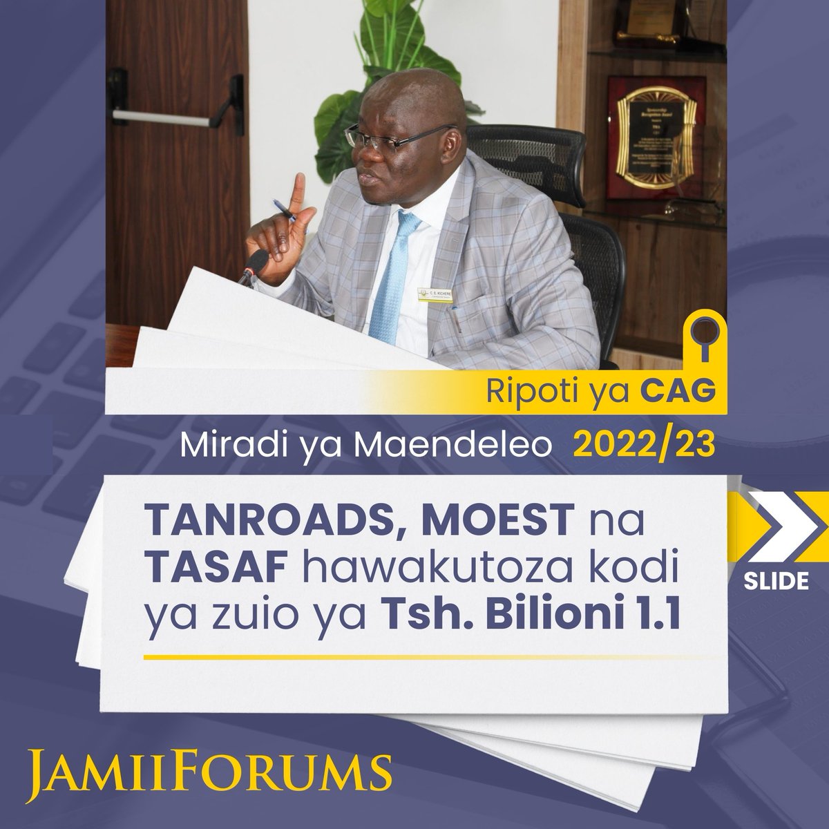 JamiiForums's tweet image. Katika usimamizi wa Matumizi kwa Mwaka wa fedha 2022/23, Ukaguzi wa Mdhibiti na Mkaguzi Mkuu wa Hesabu za Serikali ulibaini #TANROADS, #MOEST na TASAF hazikutoza kodi ya zuio yenye thamani ya Tsh. 1,118,230,367

Wakati huohuo #TASAF na TANROADS zilitoza kodi ya zuio lakini