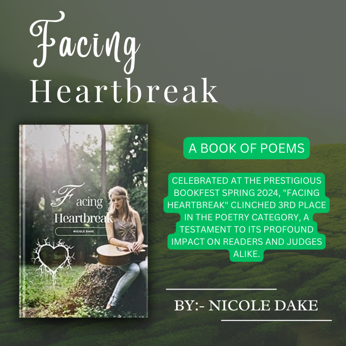 #Poetry #Hope #Healing #AwardWinning Congratulations to 'Facing Heartbreak' for winning 3rd Place in the Bookfest Spring 2024 Poetry Category! Dive into this award-winning journey of love and loss. @Nicole_Dake Buy Now : amazon.com/dp/B0CR1QX8T9/ via @amazon