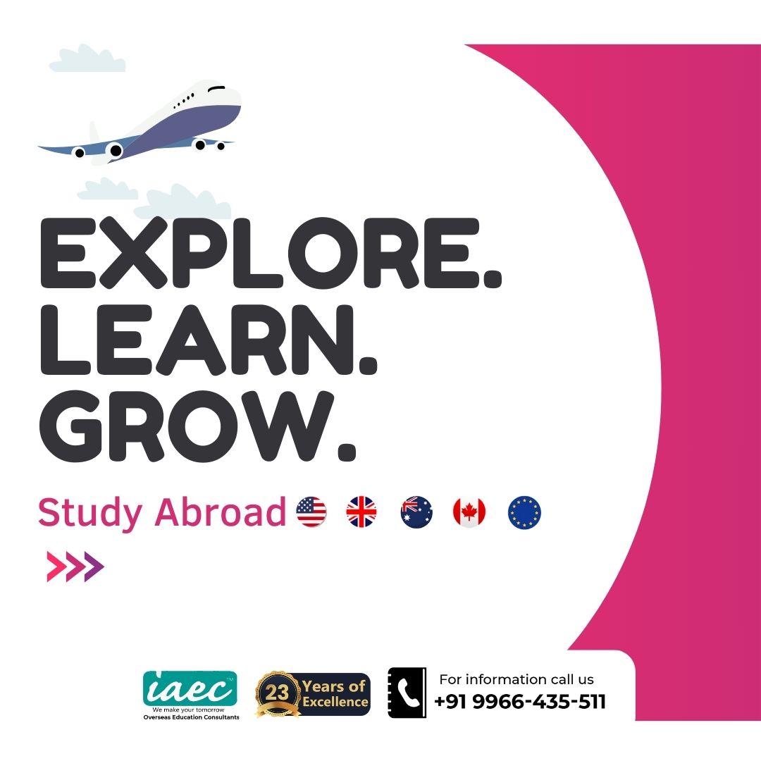 If you want to study abroad, contact IAEC counselors today for the most updated information. 

#Foreigneducation #studyabroad #iaecconsultantspvtltd #StudyintheUK #studyintheusa #StudyintheCANADA #studyinaustralia #intrnationalstudents