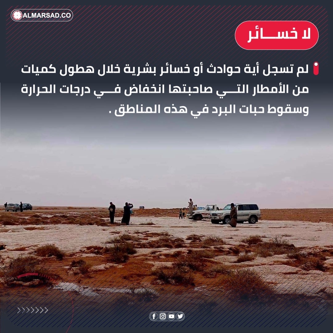 انفوجراف #المرصد | جريان وادي دينار بسبب هطول الأمطار خلال الساعات الماضية والإسعاف والطوارئ أعلن رفع حالة التأهب القصوى . #ليبيا