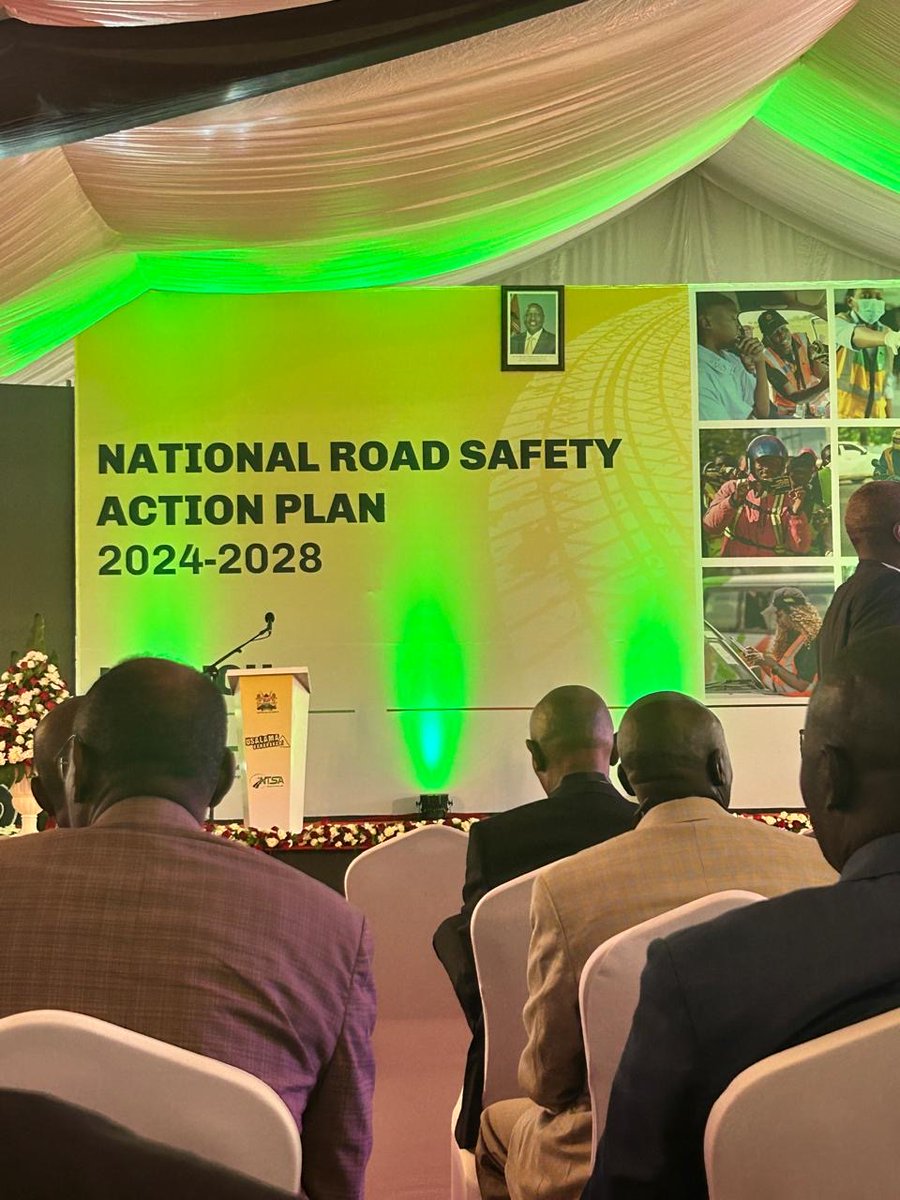 The Kenyan National Road Safety Action Plan 2024-2028 is launching today in Nairobi. The plan outlines eight priority areas, including road safety funding, vehicle safety standards, enforcement and education. #roadsafety
