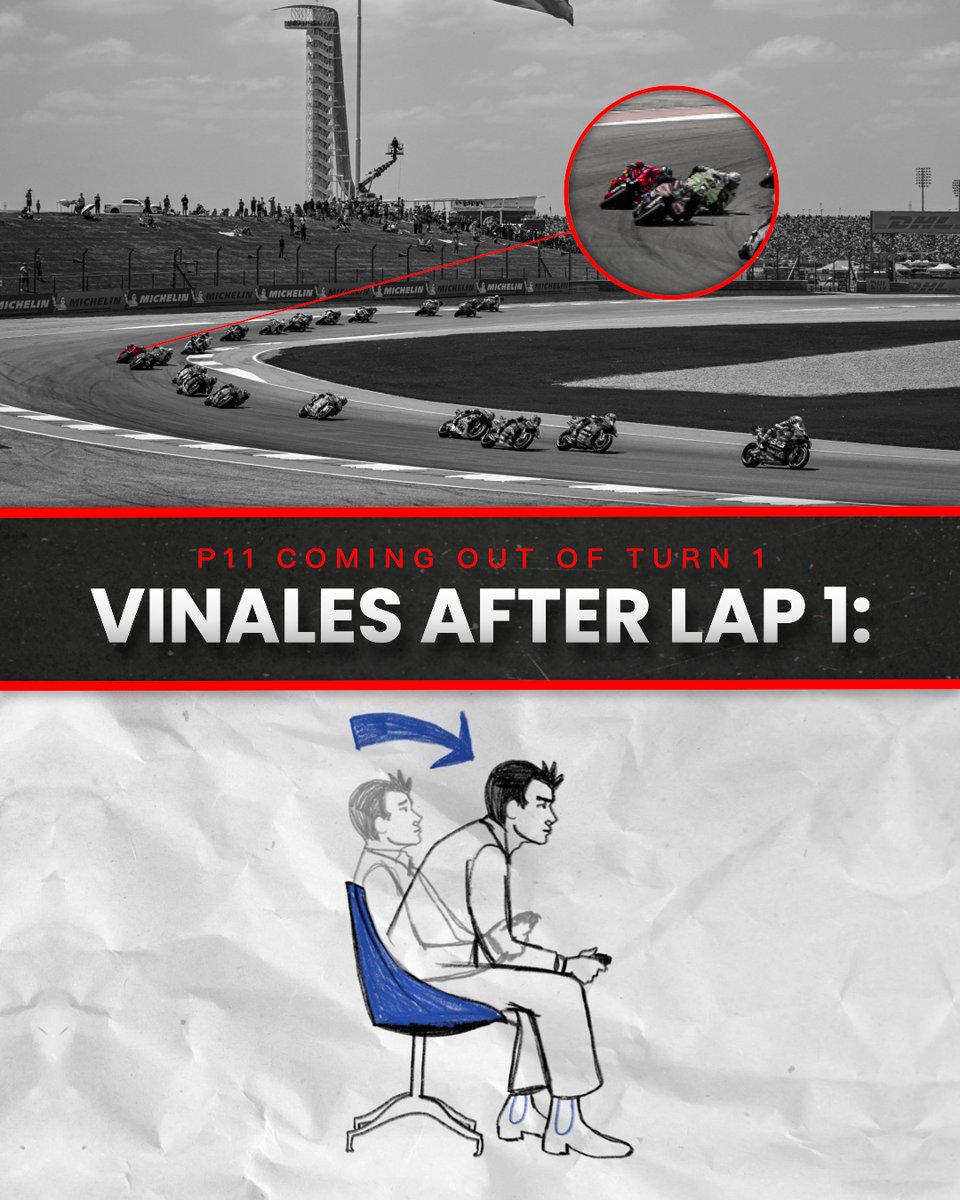 Serious question because I can't remember another instance of it: Is this the first time, Maverick Vinales has overcome a bad start and turned it into a podium finish/race win? 🤔 #MotoGP #AmericasGP