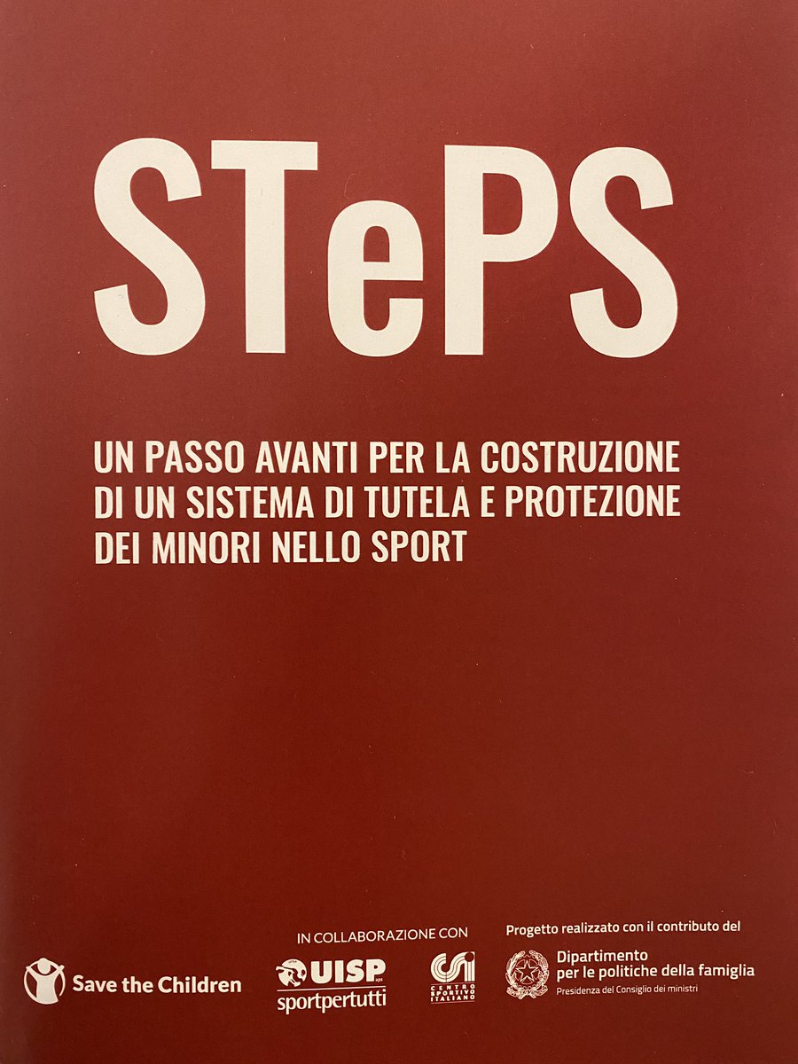 “La nostra responsabilità è doppia quando si parla di minori e sport. Dobbiamo essere tempestivi negli interventi” Silvia Salis <a href="/Coninews/">CONI</a> all’incontro conclusivo progetto #Steps in corso di svolgimento a Roma <a href="/SaveChildrenIT/">Save the Children IT</a> <a href="/UispNazionale/">Uisp Nazionale</a> <a href="/CSInazionale/">Centro Sportivo Italiano</a>