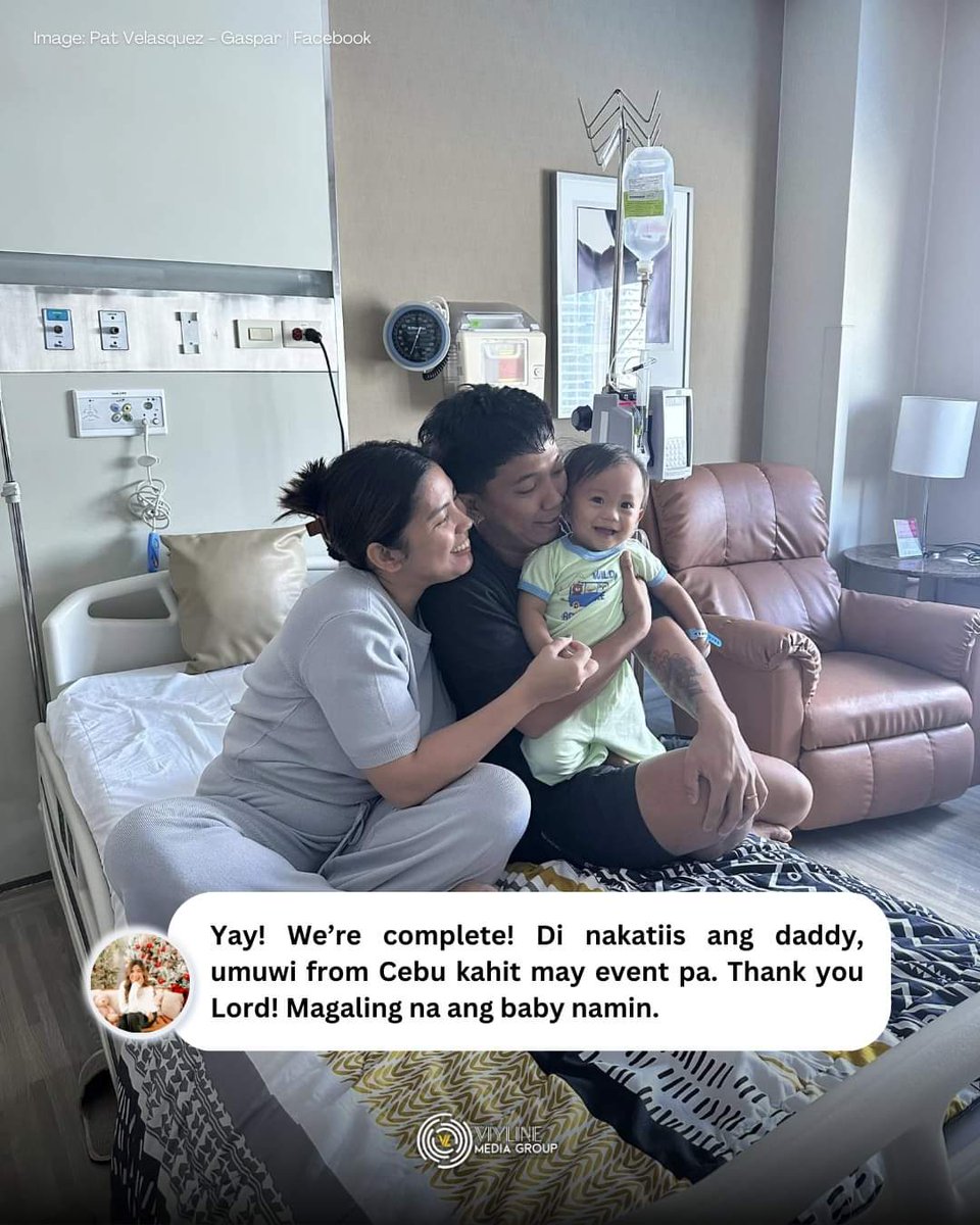 VL_MediaGroup's tweet photo. "Thank you, Lord! Magaling na ang baby namin." 🥺💕
Mommy Pat Gaspar, masayang ibinahagi na nasa mabuting lagay na ang kalusugan ni Baby Isla matapos itong ma-ospital kamakailan lang.
📸 Pat Gaspar | Facebook
#PatGaspar #IslaBoy #BossKeng #TeamPayaman #VIYLineMediaGroup https://t.co/etawSDt8nD