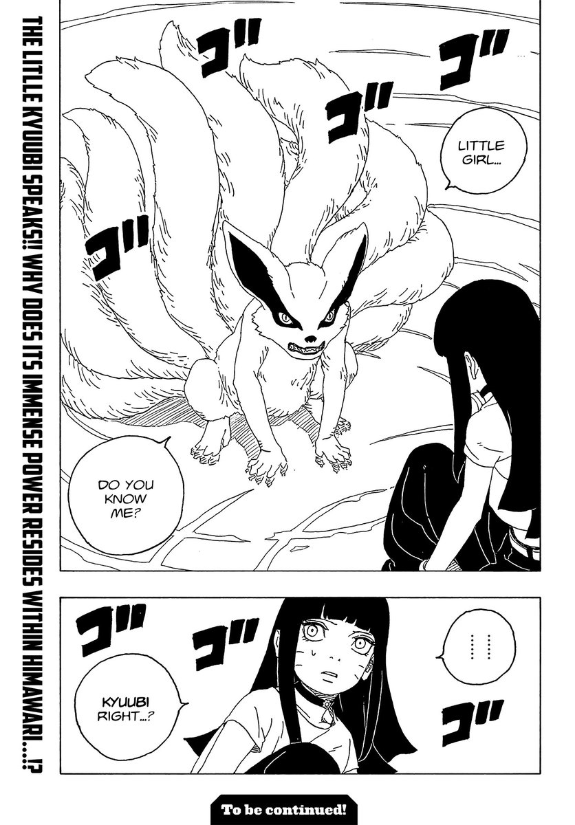 #BorutoTwoBlueVortexCh9 Even though this is not KURAMA Kurama, seeing any version of him sends chills down my spine Can't wait to see Naruto's reaction when he seems him 🤩