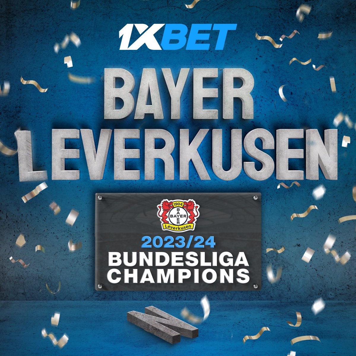 BAYER LEVERKUSEN ARE BUNDESLIGA CHAMPIONS 🇩🇪

The first title in the club's history!

Bundesliga — ✅
German Cup - ⏳
Europa League - ⏳

Put 💙 who believed in Bayer! 

#1xBet #1xBetFootball #1xBetSport #Bundesliga #B04SNW #Bayer04 #ForOurDream