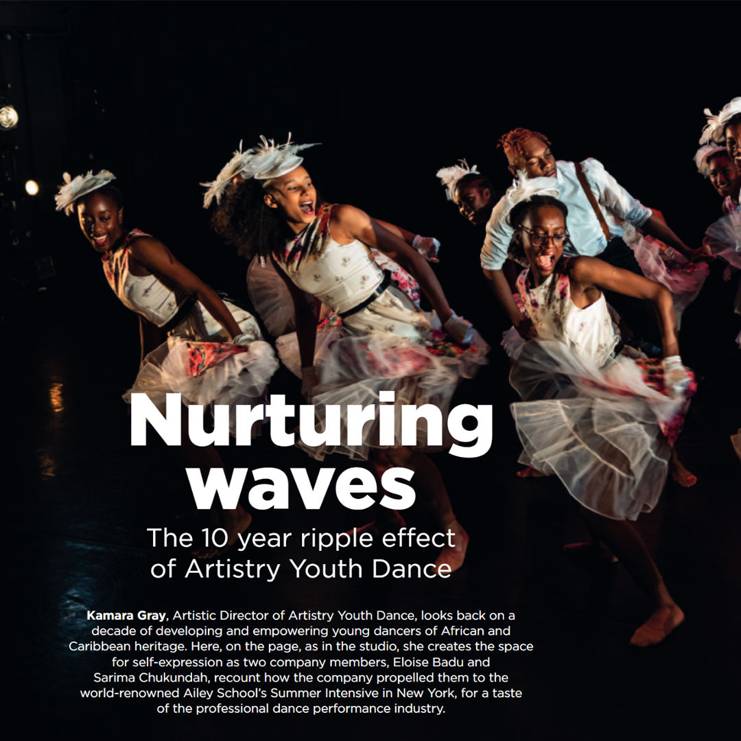 🔥 Two of @AYDanceCo's dancers recently attended the world renowned Alvin Ailey American Dance Theater School Summer Intensive in New York & shared their experience in an article co-written with Kamara Gray for @PeopleDancingUK magazine 'Animated' 👇🏿