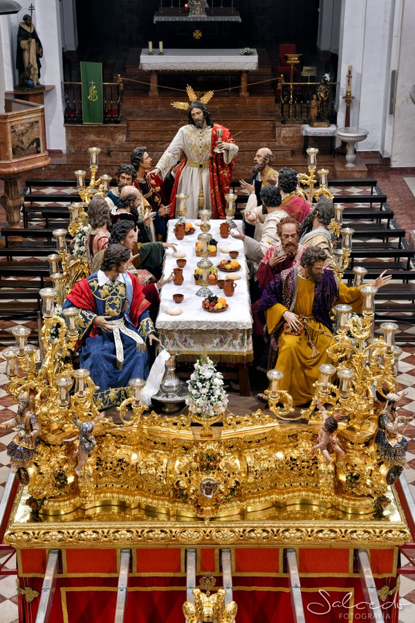 La Cena llevará su grupo escultórico completo en el Corpus de Málaga 2024