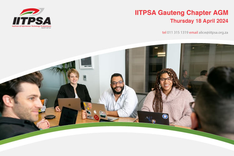 The 2023/2024 AGM of the Gauteng Chapter of the #IITPSA will be held at Gallagher Convention Centre (Boardroom 2), from 17:30 to 19:00 on Thursday 18 April. iitpsa.org.za/event/iitpsa-g…