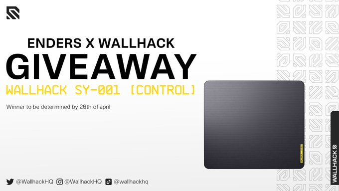 🎉@WallhackHQ GIVEAWAY ALERT🎉  

How to Enter: 
1⃣ Follow @EndersFPS + @WallhackHQ 
2️⃣ Like + Repost this tweet 
3️⃣ Tag 1 friend in the comments  

🎉1 Winner🗓️Ends April 26th