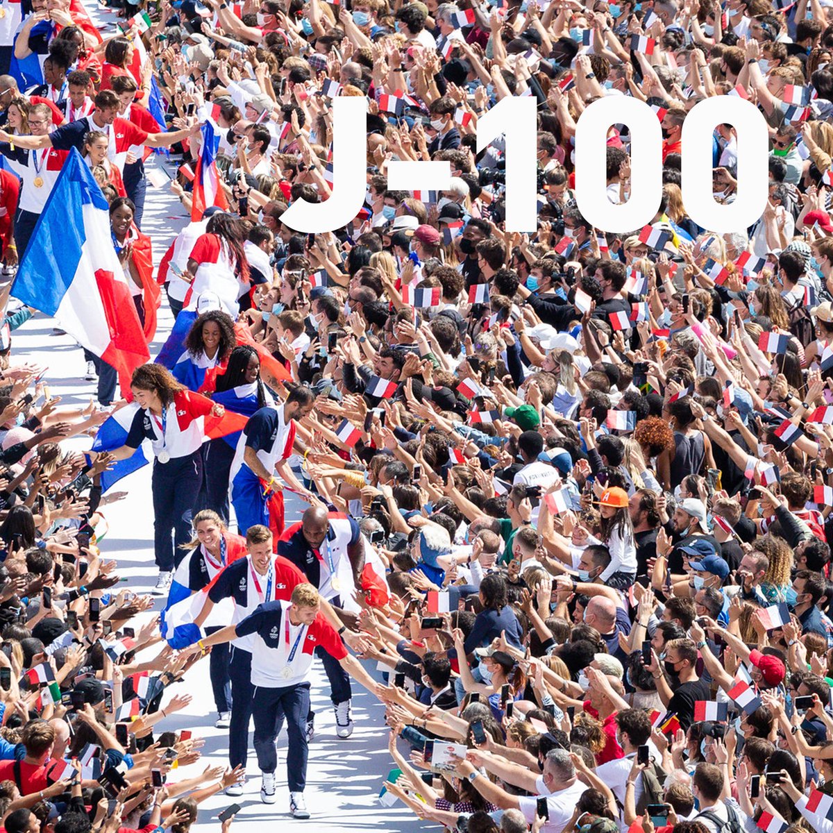 [#Paris2024] Nous y sommes ! Plus que 1️⃣0️⃣0️⃣ jours avant les Jeux de @paris2024 ! 🤩