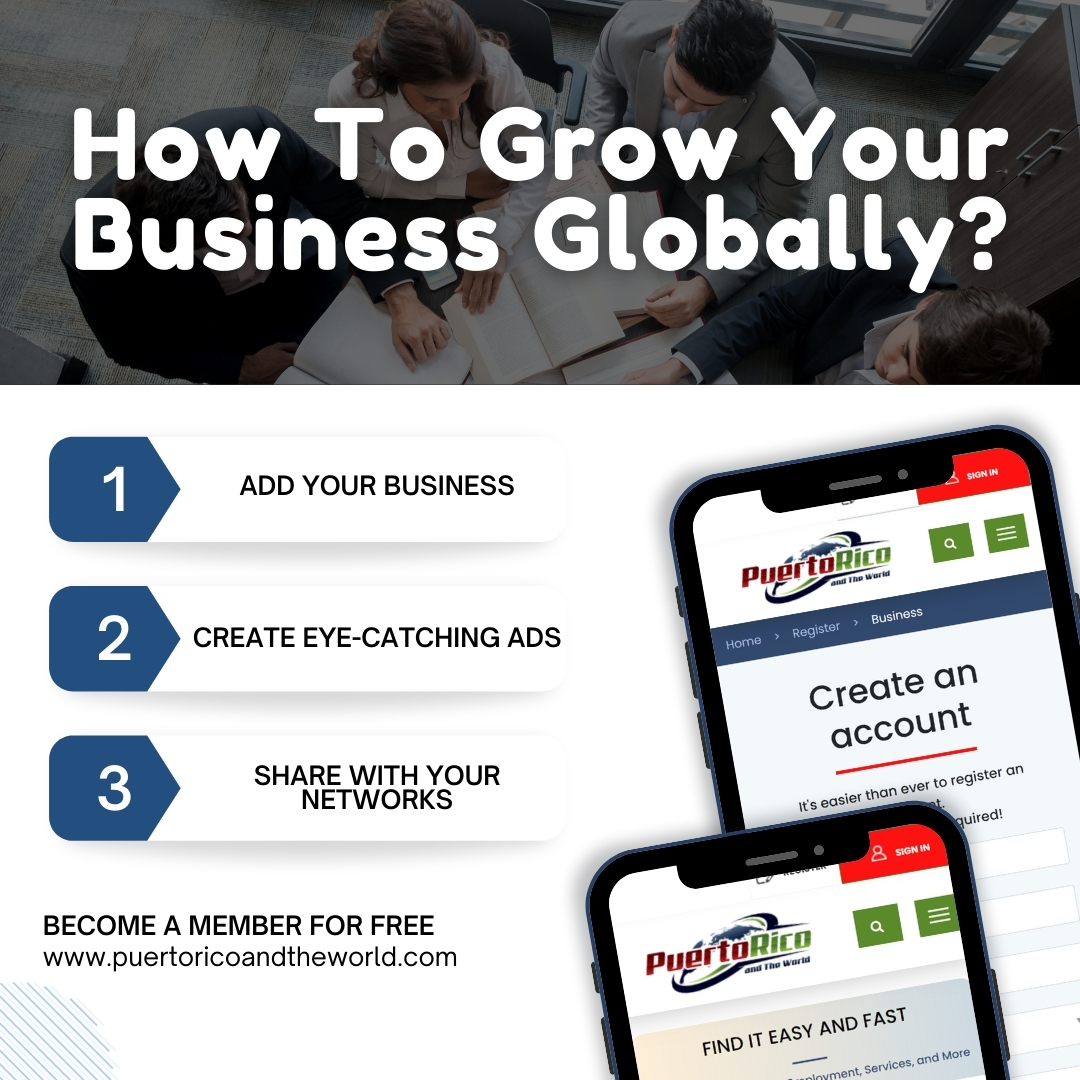 Want to grow your business globally? Start by getting your business listed where it matters. Connect with our online business directory and watch your business bloom. Tap into proven marketing strategies now.

✅ puertoricoandtheworld.com

#growyourbusiness #businesssuccess