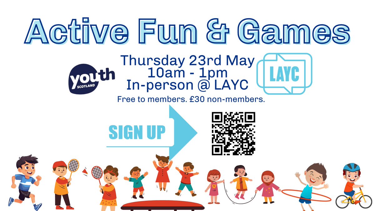 This week for #StressAwarenessMonth we want to let you know about this Active Fun & Games course ⬇️ Come & learn practical tips & ideas on how to deliver simple game sessions to children & YP. 🗓️Thu 23 May, 10am-1pm 🏠LAYC Sign up➡️ laycbookings.org.uk