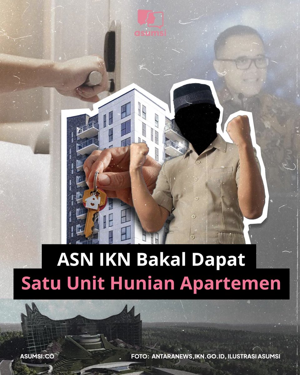 Pemerintah menjanjikan akan memberikan satu unit hunian apartemen bagi ASN yang bekerja di IKN. Hal itu disampaikan Menpan RB Abdullah Azwar Anas, Rabu (17/4/2024).

Skema pemindahan ASN ke IKN dilakukan secara bertahap sesuai dengan penapisan kelembagaan dan ketersediaan hunian