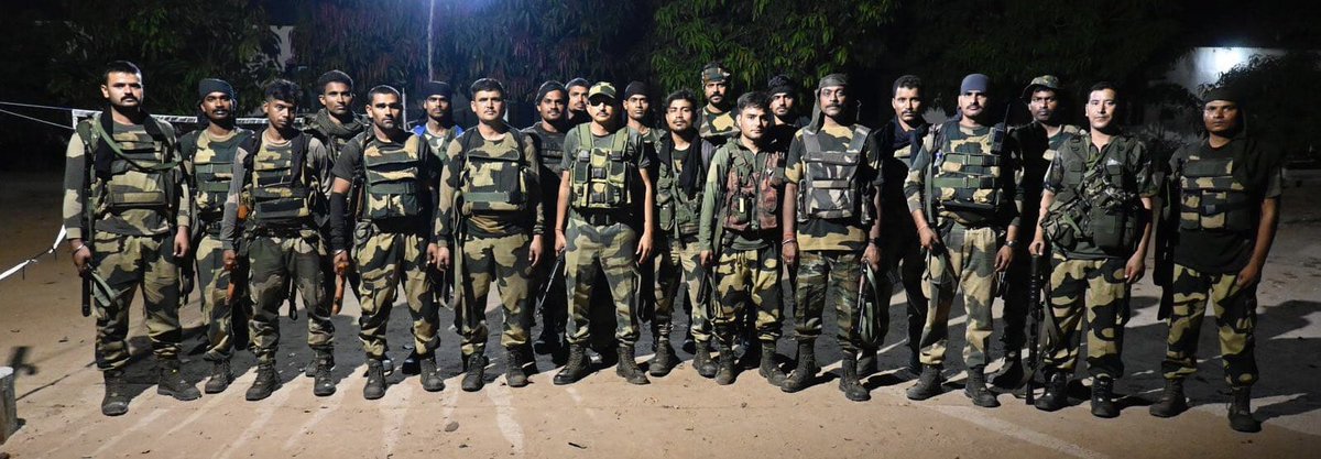 BSF_India's tweet photo. 16 April 2024
In a major crackdown against the maoist menace in Kanker, Chattisgarh, a joint operation by BSF & DRG was launched based on specific BSF intelligence. The operation yielded huge success as the troops eliminated 29 CPI Maoist cadres including top commander Shankar Rao. A large cache of weapons & ammunition were also recovered. 
The successful operation will help in breaking backbone of maoist activity and immensely augment the efforts to bring normalcy & development in the region.

#JaiHind
#EndToNaxalMenace