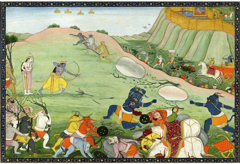 'The moment your brother Khara was killed by Rama in Janasthana, though surrounded by a multitude of demons, it became evident that Rama was really no mortal.' - Mandodari laments on her husband's foolishness to face Sri Rama, which cost him his life.