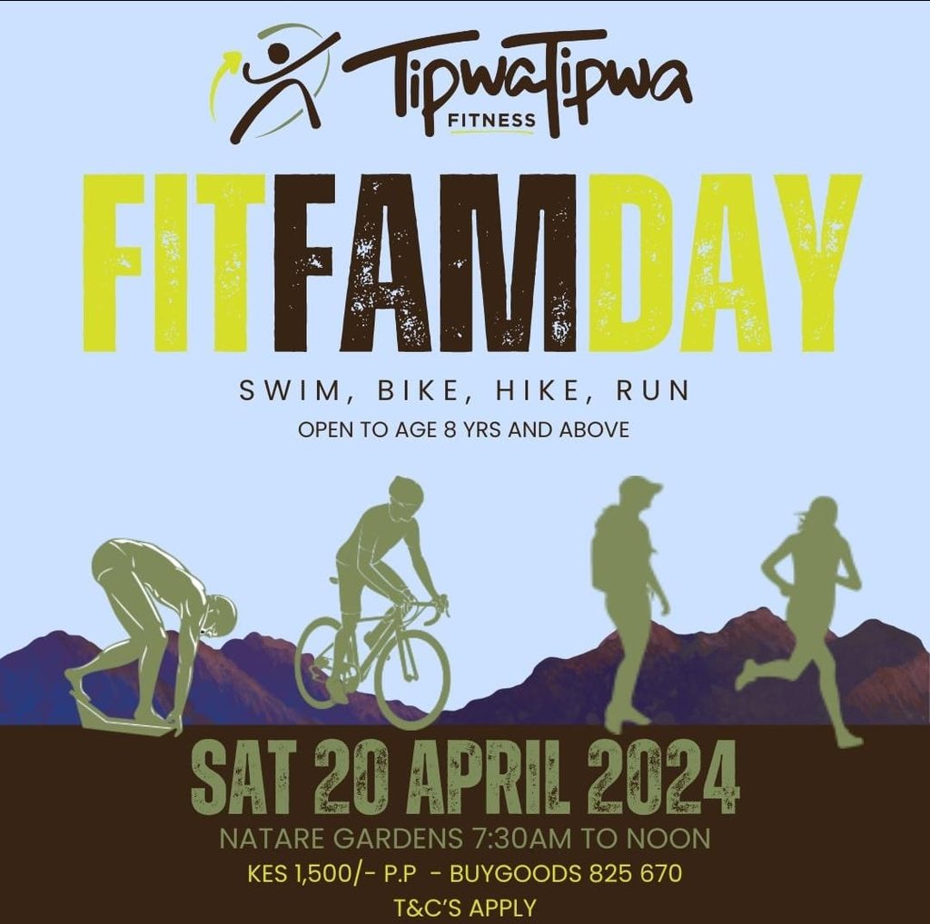 This Saturday, don’t miss out on FIT FAM Day! 🌟 Calling all fitness enthusiasts aged 8 yrs & above! 🏊‍♂️🚴‍♀️🏃‍♂️ Join us for SWIM, BIKE, HIKE, RUN at Natare Gardens, from 7:30 AM to noon. 💪