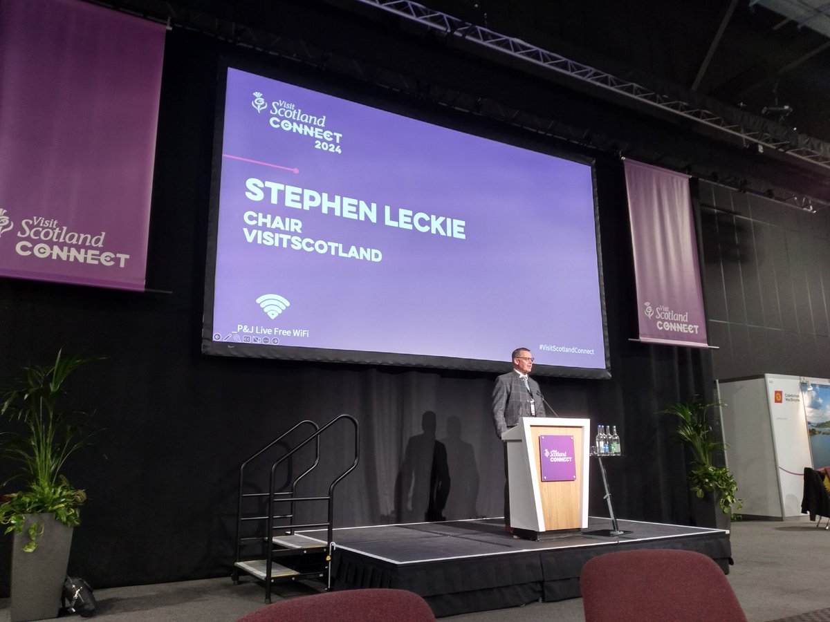 ...and we're off! #visitscotlandconnect - our flagship travel trade event - is underway in #Aberdeen. On arrival, delegates were treated to traditional music by Pipe Major Jamie Tough, from Bucksburn Pipe Band, followed by a warm welcome from our new Chair, Stephen Leckie.