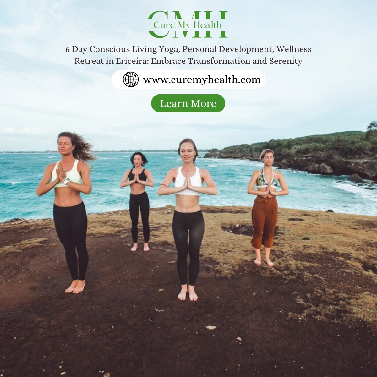 Embark on a Journey of Transformation and Serenity: Join Our Six-Day Conscious Living Yoga, Personal Development, and Wellness Retreat in Ericeira! 🌿🧘‍♀️ Discover Inner Peace, Growth, and Renewal in the Scenic Beauty of Portugal. #WellnessRetreat #ConsciousLiving #EriceiraEscape